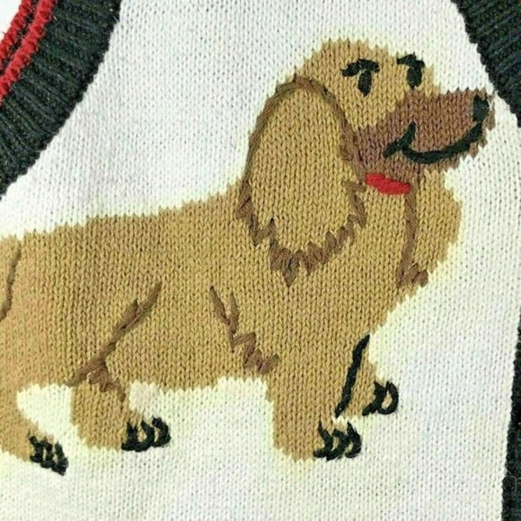 Capacity Vest Color Block Embroidered Dogs Button - Picture 4 of 8